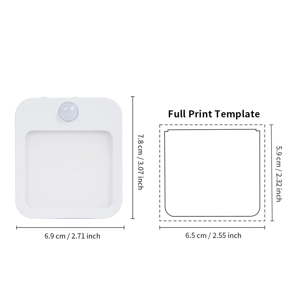 Sublimation LED Night Lights Blanks Plug in Motion Sensor 10 Pack