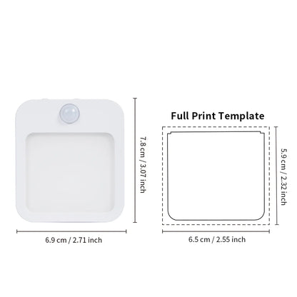 Sublimation LED Night Lights Blanks Plug in Motion Sensor 10 Pack