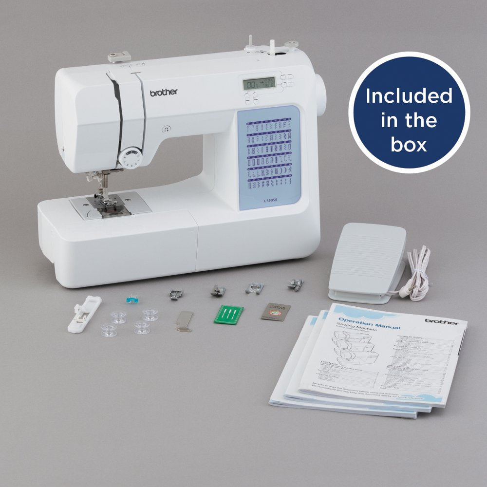 CS5055 Computerized Sewing Machine with 60 Built-In Stitches