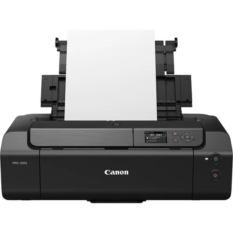 Canon PIXMA PRO-200S Wireless Photo Printer | 13-Inch Borderless Printing | 8-Color Dye Ink for Photographers & Designers (6875C002) + More (International Model)