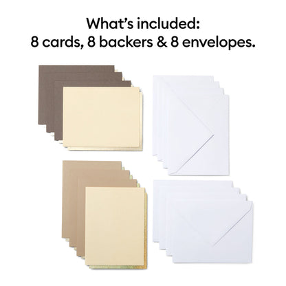 Joy Cutaway Cards, Neutrals - A2, 4.25" X 5.5"