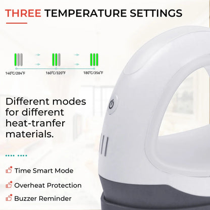 HTVRONT Mini Heat Press Machine, Portable Iron Press for Heating Transfer Objects
