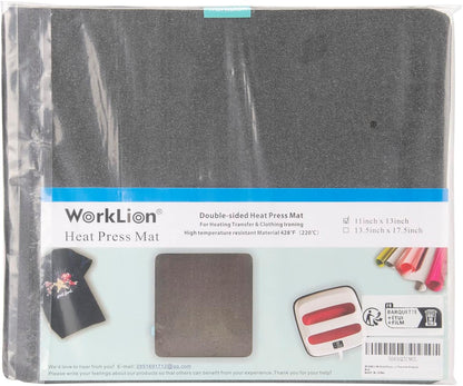 Heat Press Mat 11"X13": Double-Sided Fireproof Materials Protective Resistant Mat for Cricut Easypress/Easypress 2 & HTV Craft Vinyl Ironing Insulation Transfer Projects