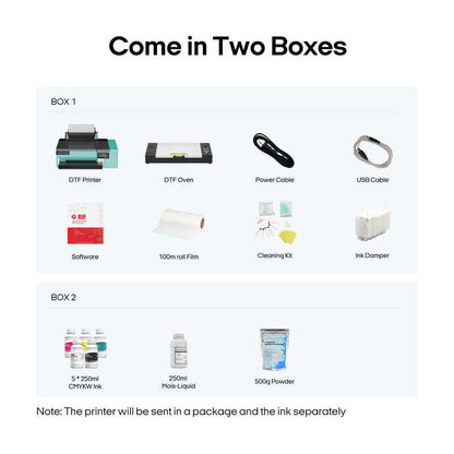 PUNEHOD DTF Printer A4 L8058 Transfer Printing DIY Print T-Shirt Printer + Oven