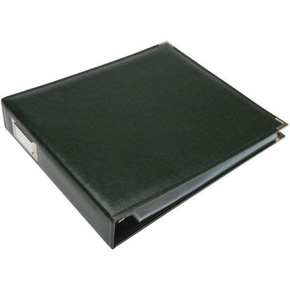 WRRING12-60915 Classic Leather 3 - Ring Album 12 X 12 In. - Forest Green