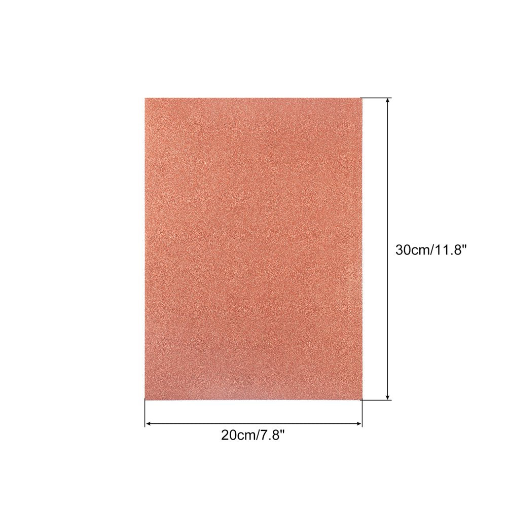 10 Sheets Glitter Cardstock Paper 7.8 Inch X 11.8 Inch, Champagne Gold, 80Gsm