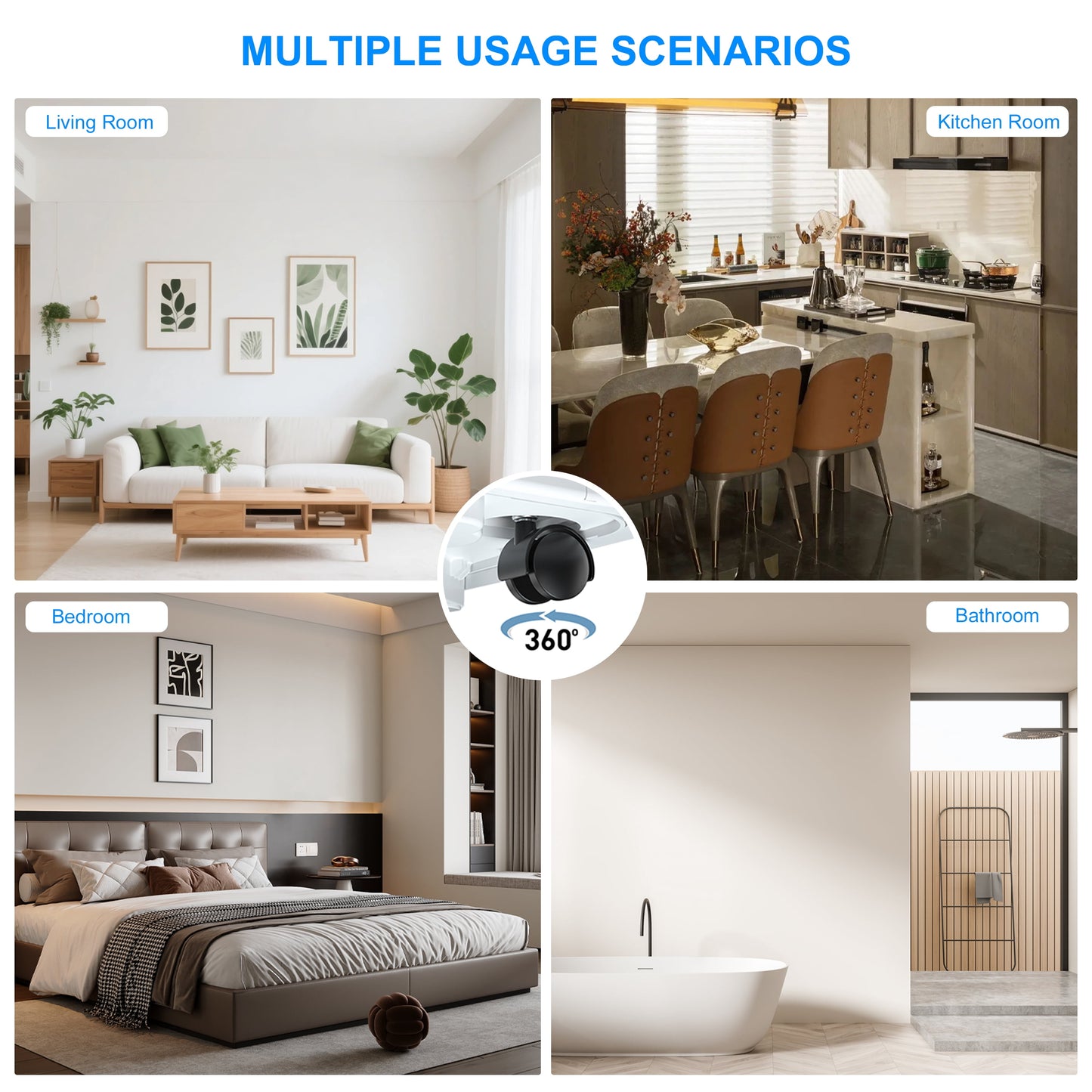 Portable Air Conditioners 14,000 BTU for Rooms up to 700 Sq.Ft. Portable AC, Dehumidifier, 24H Timer, Sleep Mode & Water Level Indication, Remote Control & Window Kit, White & Grey