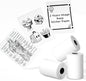Phomemo Sticker Paper- for T02/T02Pro/Q02E/M02X/Y02C/Q02 Mini Printer, White Thermal Sticker for Study Notes, Photo, DIY, Stickers, Image Time 2 Years, Black on White Sticky Paper, 50Mm X3.5M, 3 Rolls