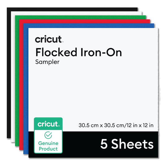 Cricut Classics Sampler 12 in X 12 in Multicolor Flocked Vinyl Sheets 5 Count