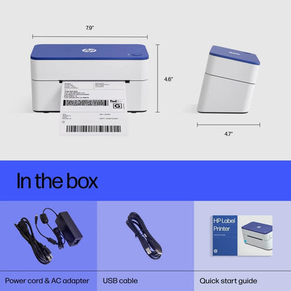 KE100 4X6 Thermal Label Printer, Compact and High-Speed - 203 DPI