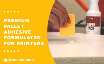 Ecotex® Super Tack Screen Printing Pallet Adhesive (Pint - 16Oz.) - Eco-Friendly Water Based Pallet Glue, Silk Screen Printing Pallet Adhesive, Fabrics and T Shirts - Screen Printing Supplies