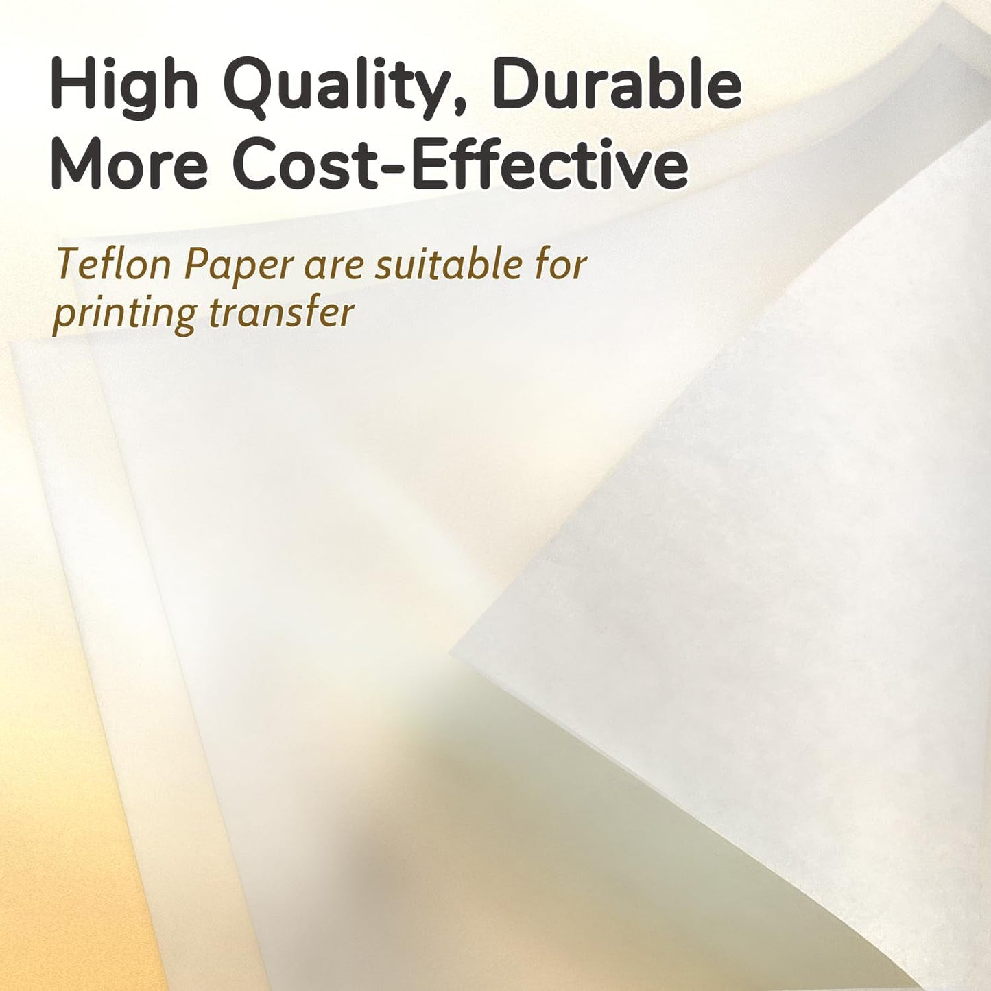 Transourdream 3 PTFE Teflon Sheets 16×20"& 5 Teflon Papers A3 for Heat Press Transfer Sublimation Paper and Heat Transfer Paper Reusable Heat Resistant Non Stick