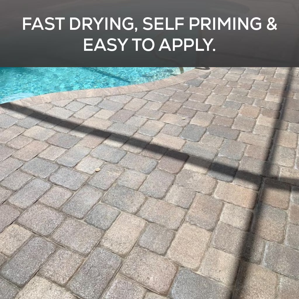 SG plus High Gloss Concrete and Paver Sealer, Wet Look, Acrylic Water Based, 1 Gal