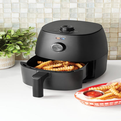 2.2 Quart Compact Air Fryer, Non-Stick, Dishwasher Safe Basket, 1150W, Black