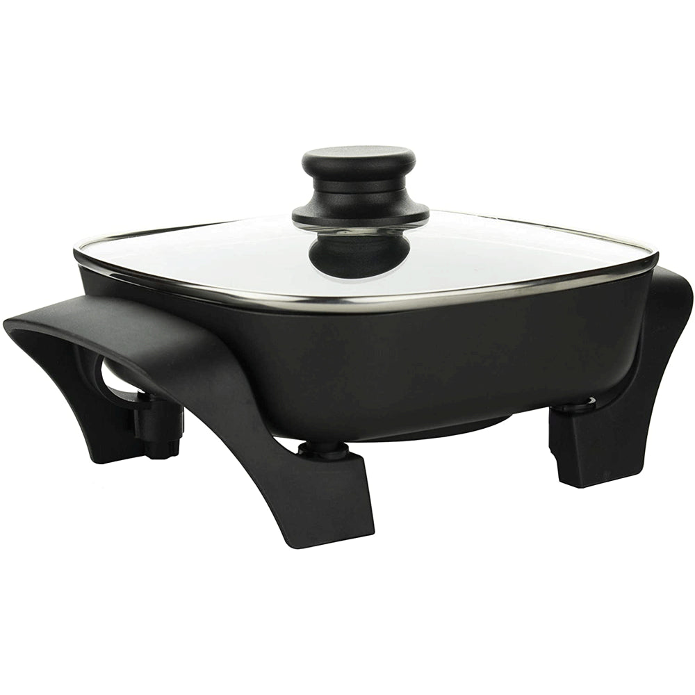 8-Inch Nonstick Electric Skillet with Glass Lid