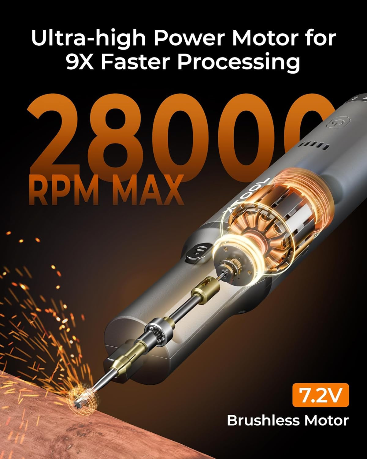 Engraving Pen, Cordless Engraving Pen for Metal Wood Glass and Plastic, 42-In-1 Engraver Pen Rotary Tool Kit, Large Capacity Rechargeable Etching Tool Metal Engraver for Crafts