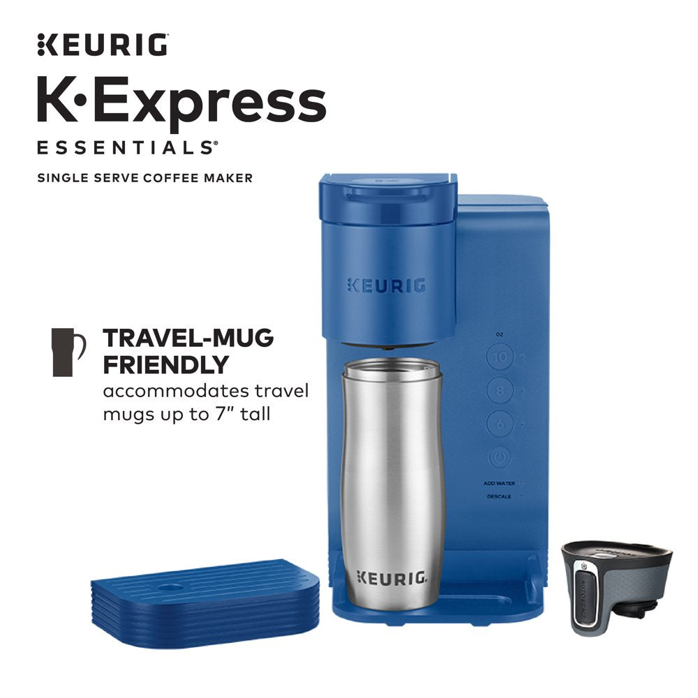 K-Express Essentials Single-Serve K-Cup Pod Coffee Maker, Pacific Blue