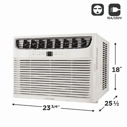 18,800 BTU Window Room Air Conditioner with Supplemental Heat 208/230V up to 1,050 Sq Ft, White