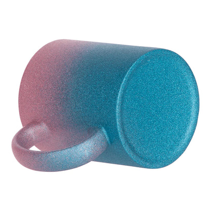 HPN Sublicraft 11 Oz. Glitter Gradient Sublimation Ceramic Mug - 12 per Case