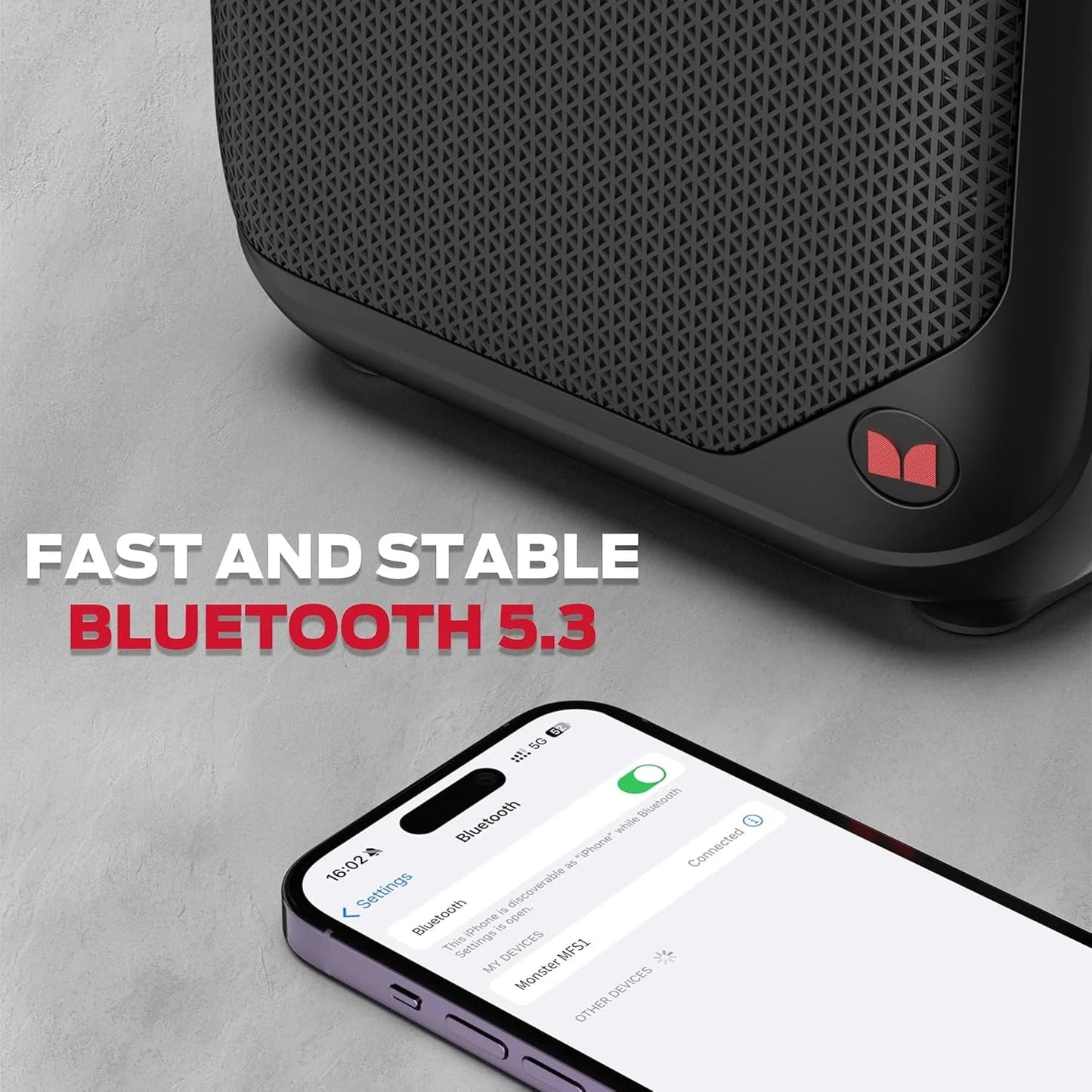 Portable Bluetooth Speakers, Wireless Bluetooth Speaker with 40W Loud Stereo Sound, Outdoor Speakers with Handle, 12H Playtime, Supports TF Card, AUX for Outdoor