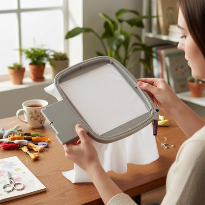 SINGER Embroidery Hoop 100Mm X 100Mm | Compatible with SINGER SE9180 & SE9150 | Precise Fabric Tension | Delivers Professional-Quality Embroidery Results