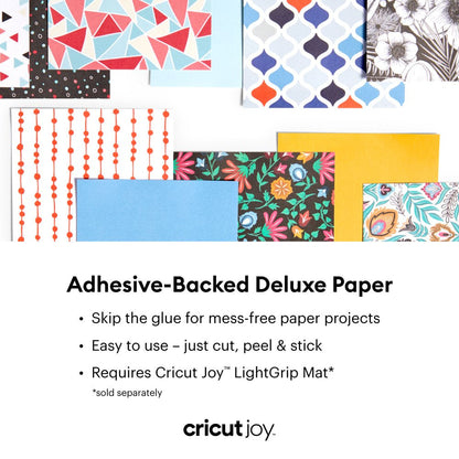 Joy Adhesive-Backed Deluxe Paper - DIY Craft Paper, Kaleidoscope, 10 Ct