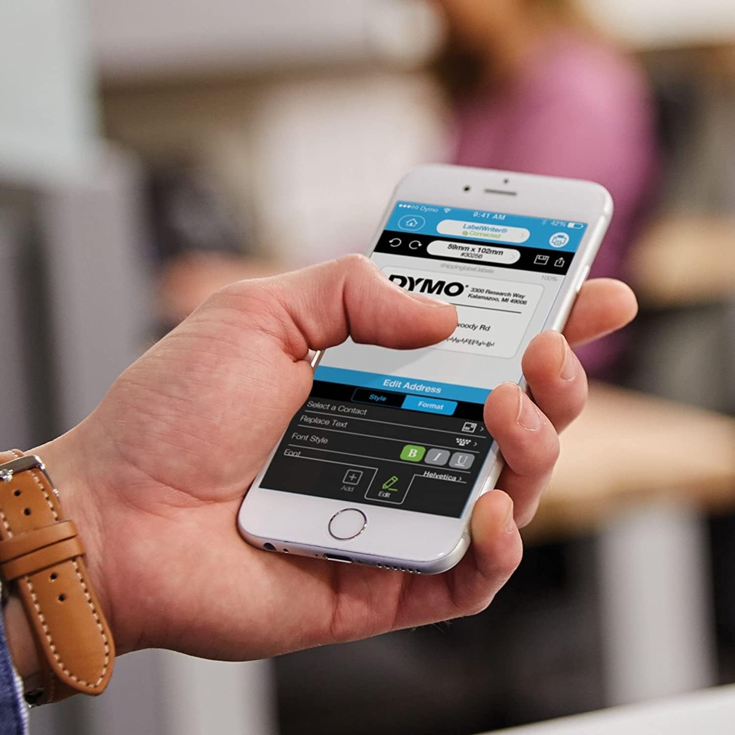 DYMO Labelwriter Wireless Label Printer | Direct Thermal Printer Great for Shipping Warehouse Labels Name Badges Barcodes and More Connect through Wi-Fi for Home & Office Organization Black