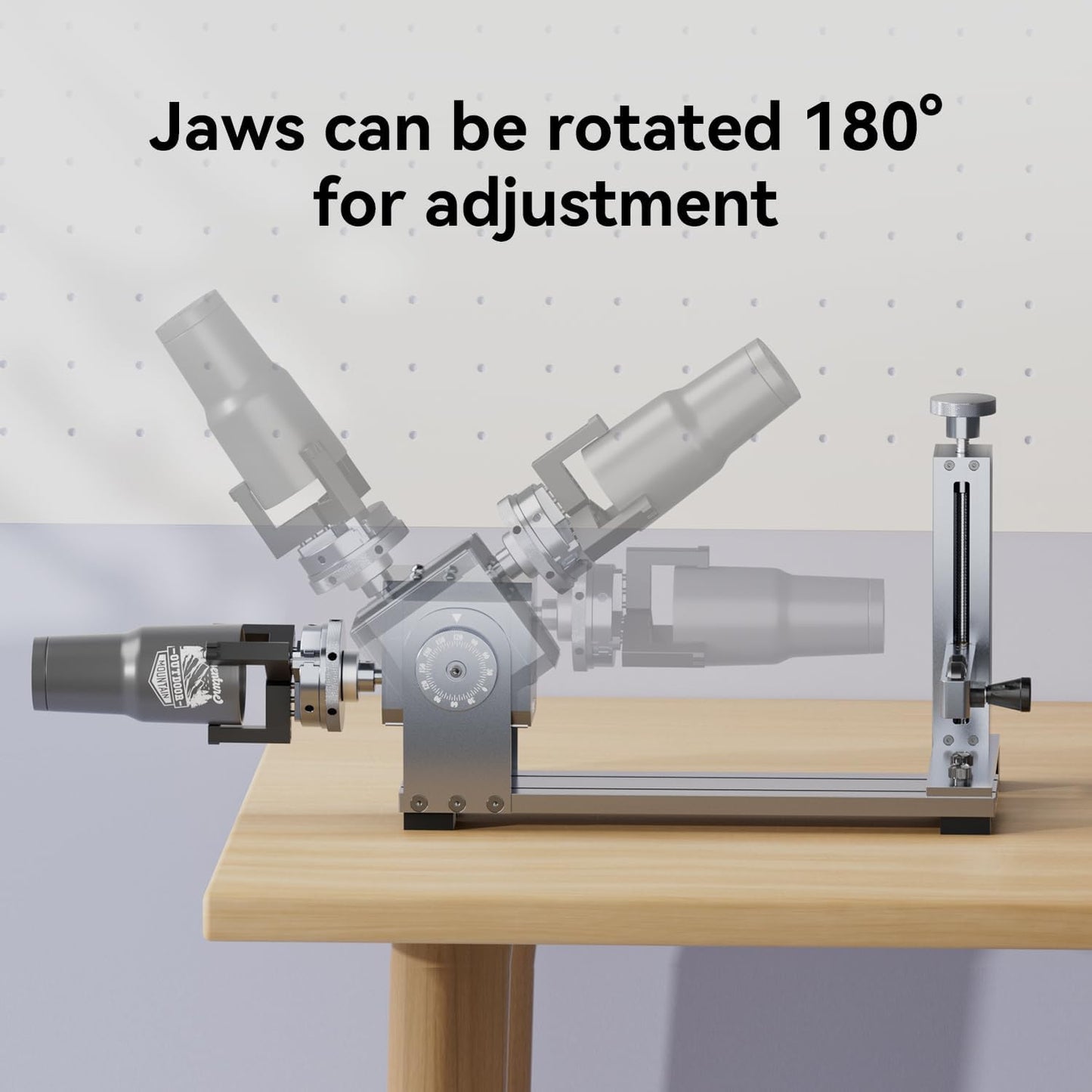 LONGER Rotary Extender (With Riser) Is Ideal for Engraving Cylindrical, Wine Glass, and Irregular Objects. Compatible with Nano, Nano Pro, Ray5, B1, and Most Other Laser Engravers.