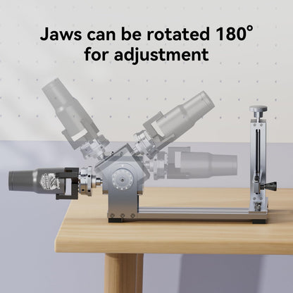 LONGER Rotary Extender (With Riser) Is Ideal for Engraving Cylindrical, Wine Glass, and Irregular Objects. Compatible with Nano, Nano Pro, Ray5, B1, and Most Other Laser Engravers.