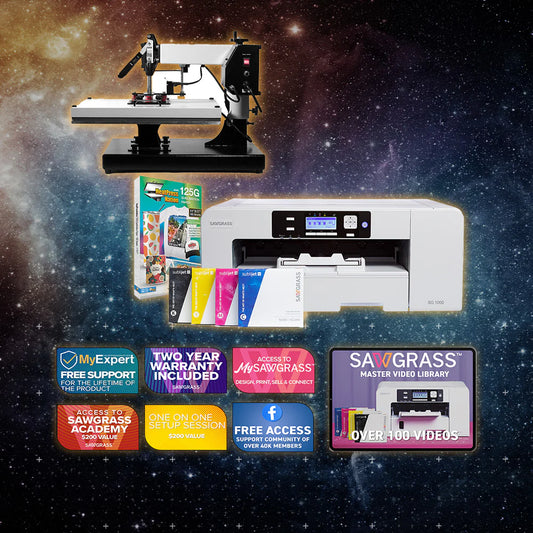 Virtuoso SG1000 Sublijet Sublimation Printer with Signature Series 16" X 20" Swing-Away Heat Press