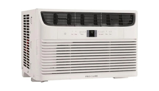 FFRA062WA1 19" Window-Mounted Air Conditioner with 6000 BTU Cooling Capacity; Sleep Modem; Programmable 24-Hour On/Off Timer and Remote Control in White