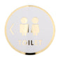 Toilet Door Sign Bathroom Sign Acrylic Pictogram Toilet Symbol Bathroom Door Signage Restroom Sign for Commercial Public Place Store Mall Style C