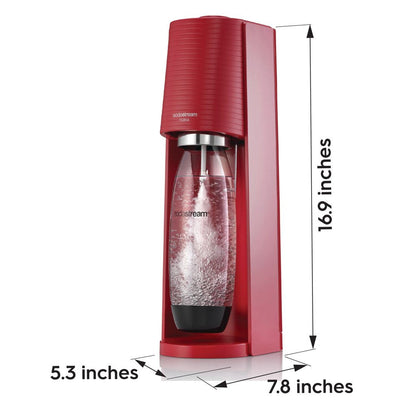 Terra Sparkling Water Maker - Red