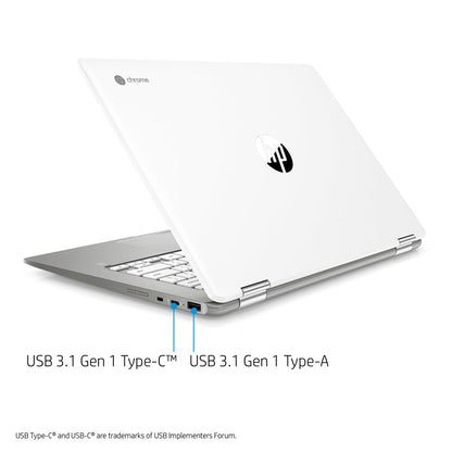 14" Touch X360, Chromebook, Intel Pentium Silver N5030, 4 GB RAM, 128 GB Emmc, Silver, Chrome OS, 14B-Ca0061Wm