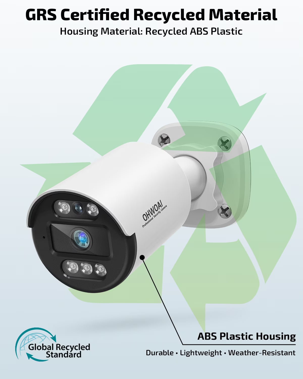 5MP Poe Security Camera System Outdoor, AI Detection, 4CH NVR with 500GB HDD