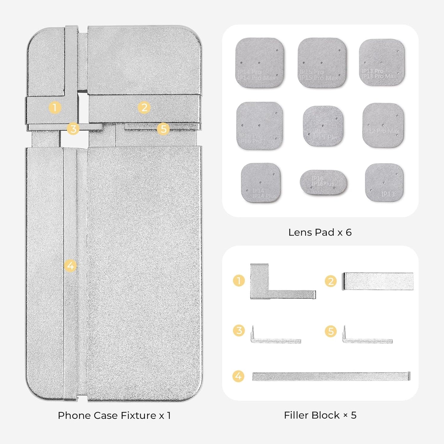 Phone Cases Heat Press - 3D Vacuum Heat Press with Is Software, Auto Temperature Control. Includes 2 Adjustable Phone Fixture(Compatible with Iphone & Android)