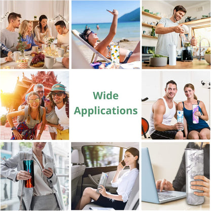 50 Pack Sublimation Tumblers 20 Oz Skinny Bulk,Stainless Steel Double Wall Insulated Straight Sublimation Tumbler Cups Blank White with Lid,Individually Box,Polymer Coating for Heat Transfer