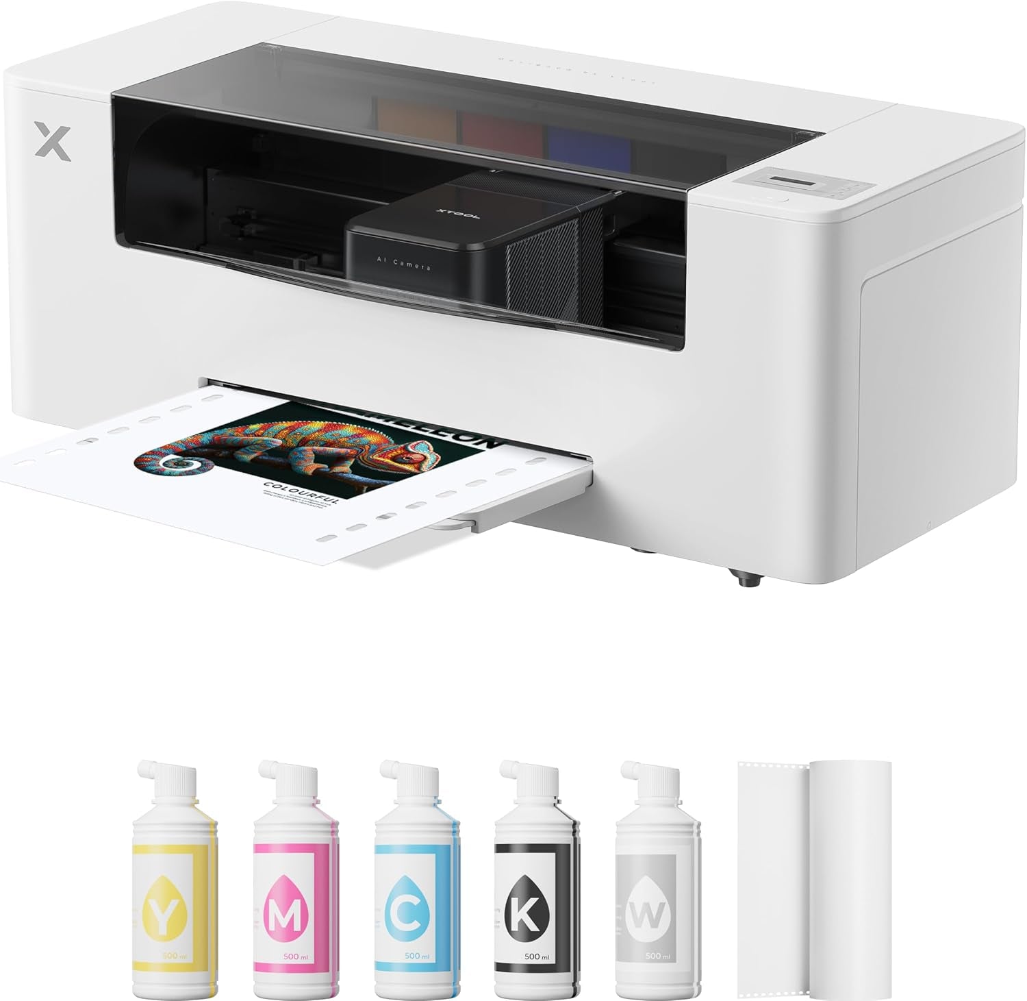 Apparel Printer, 14'' A3 DTF Printer T-Shirt Printing, High-Speed Transfer Machine with Dual I1600 Printheads, Multi-Fabric Compatible DTF Machine, 24/7 Auto-Maintenance