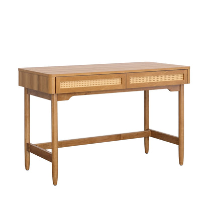 Springwood Caning Desk, Light Honey Finish