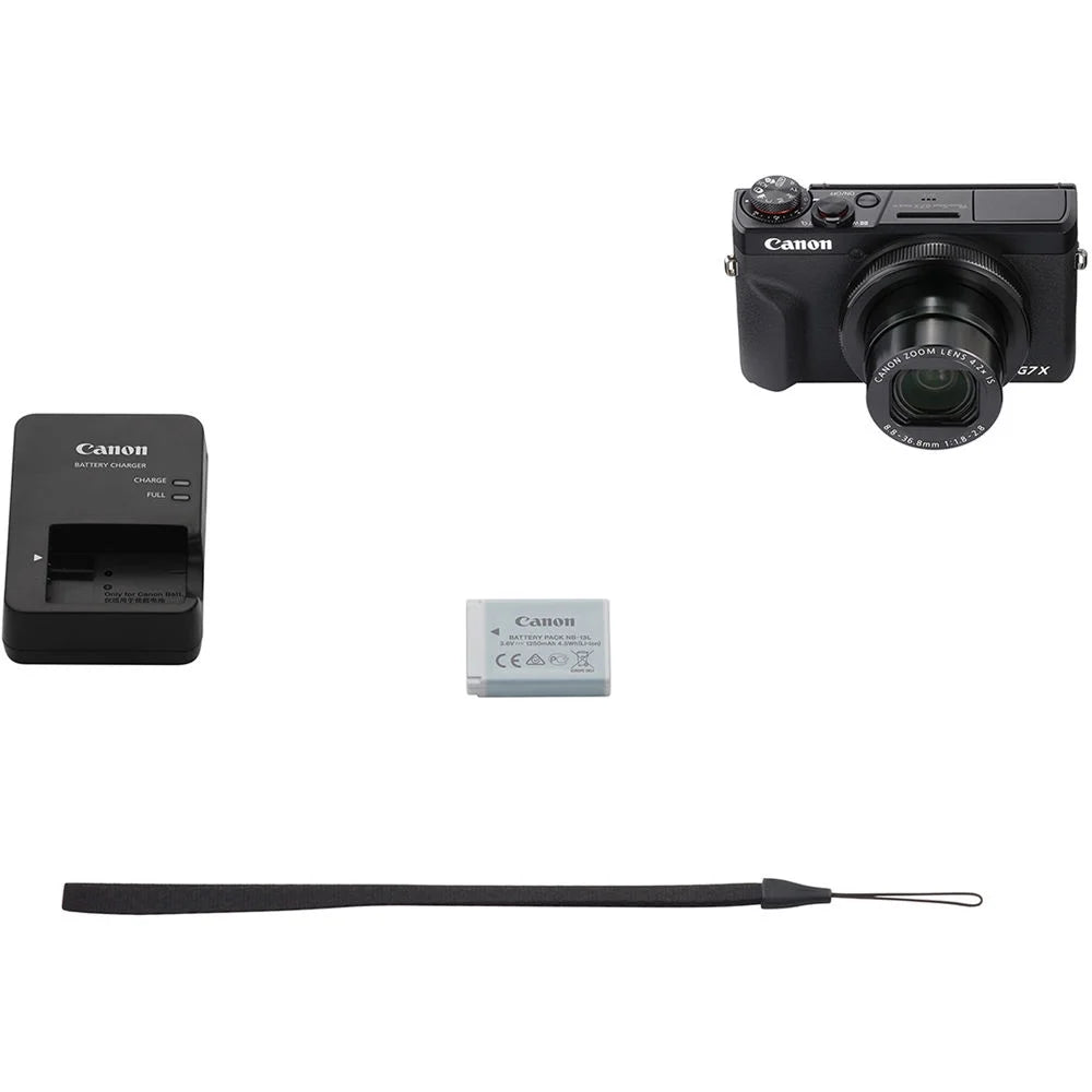 Canon Powershot G7 X Mark III Digital Camera (Black) with Essential Accessory Bundle - Includes: Sandisk Ultra 64GB SDXC Memory Card, 1X Seller Supplied Replacement Battery, 50" Tripod & MUCH More