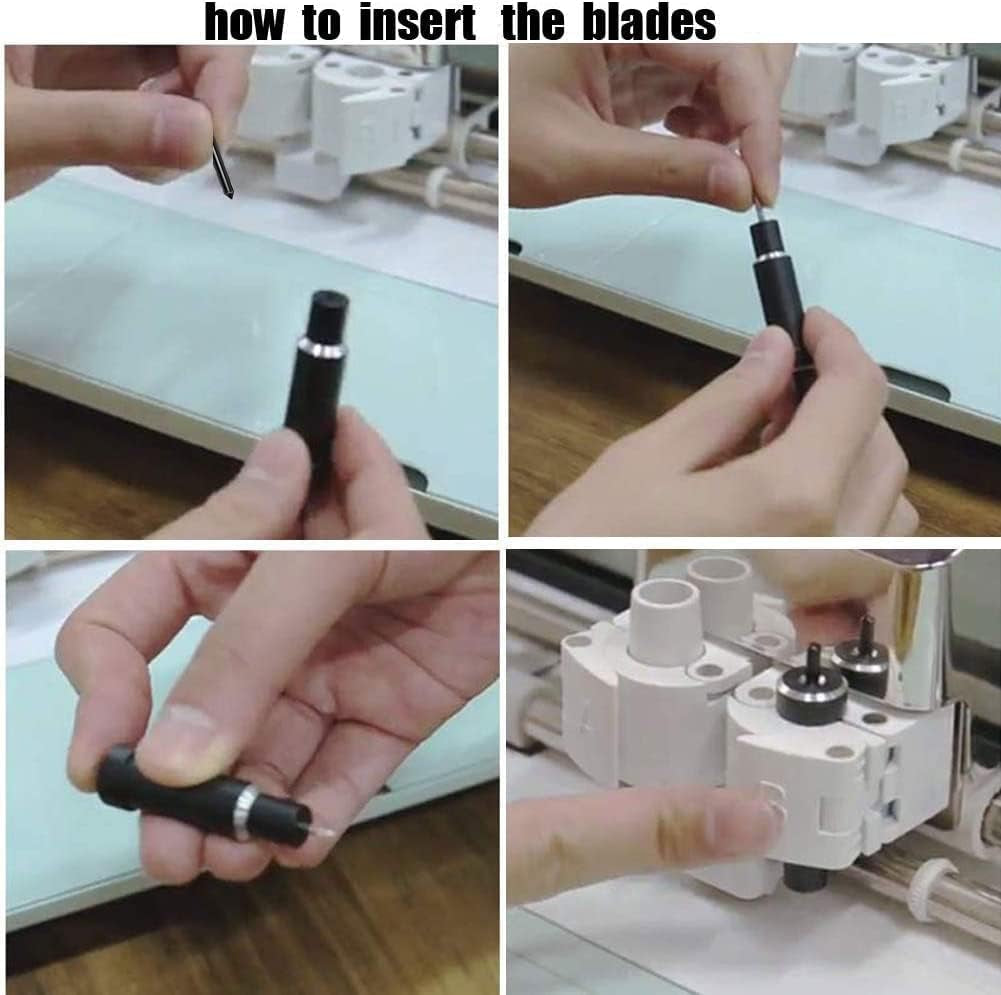 Deep Cut Housing +5 Pcs Deep-Point Blade,  Replacement Deep Cut Blade Suitable for Explore Air One/Air/Air 2/ Air 3 / Maker/Maker 3 Cut Materials up to 1.5Mm Thickness, for Personalized Crafts