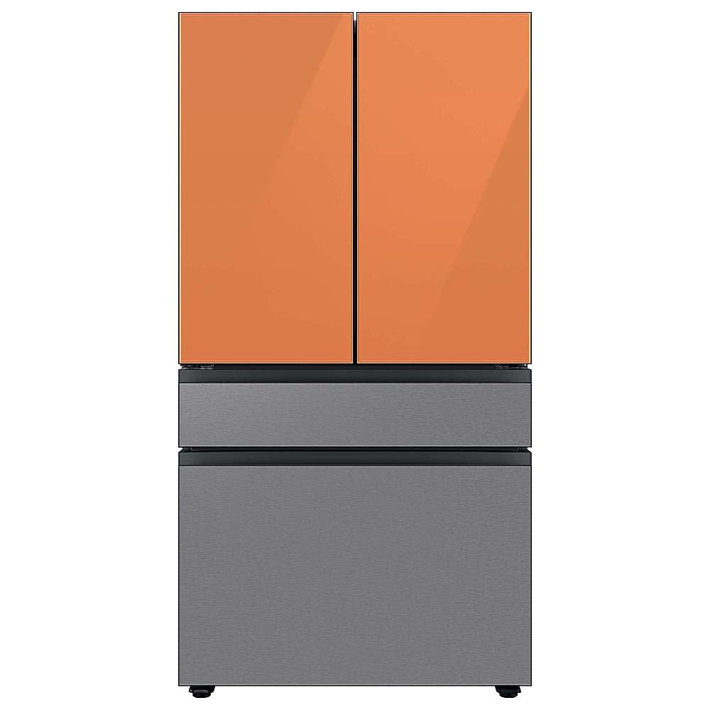 Bespoke 4-Door French Door Refrigerator Panel - Top Panel - Clementine Glass