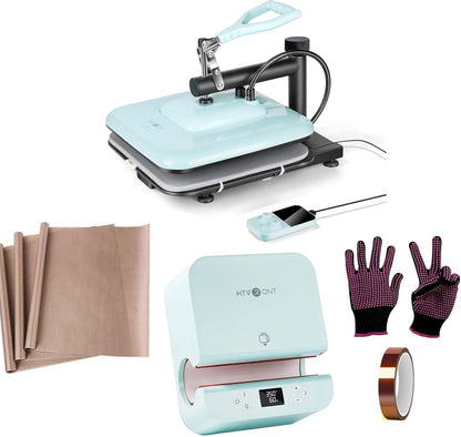 Swing Heat Press 15X15, Auto Tumbler Heat Press, Blue