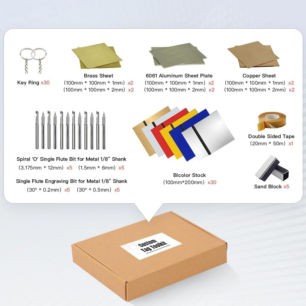 Custom Tag Toolkit for Makera Carvera and Carvera Air CNC Accessories