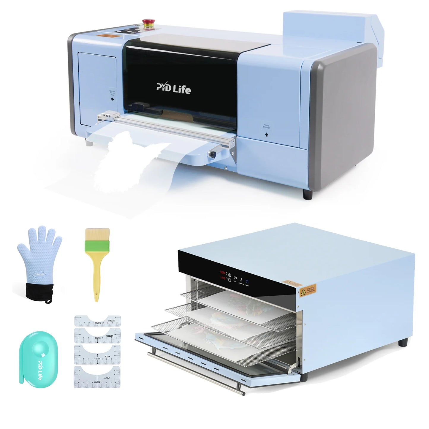 DTF Printer A3 Transfer Printing Machine T-Shirt Direct to Film Printer with F1080 Printhead with DTF Dryer Oven