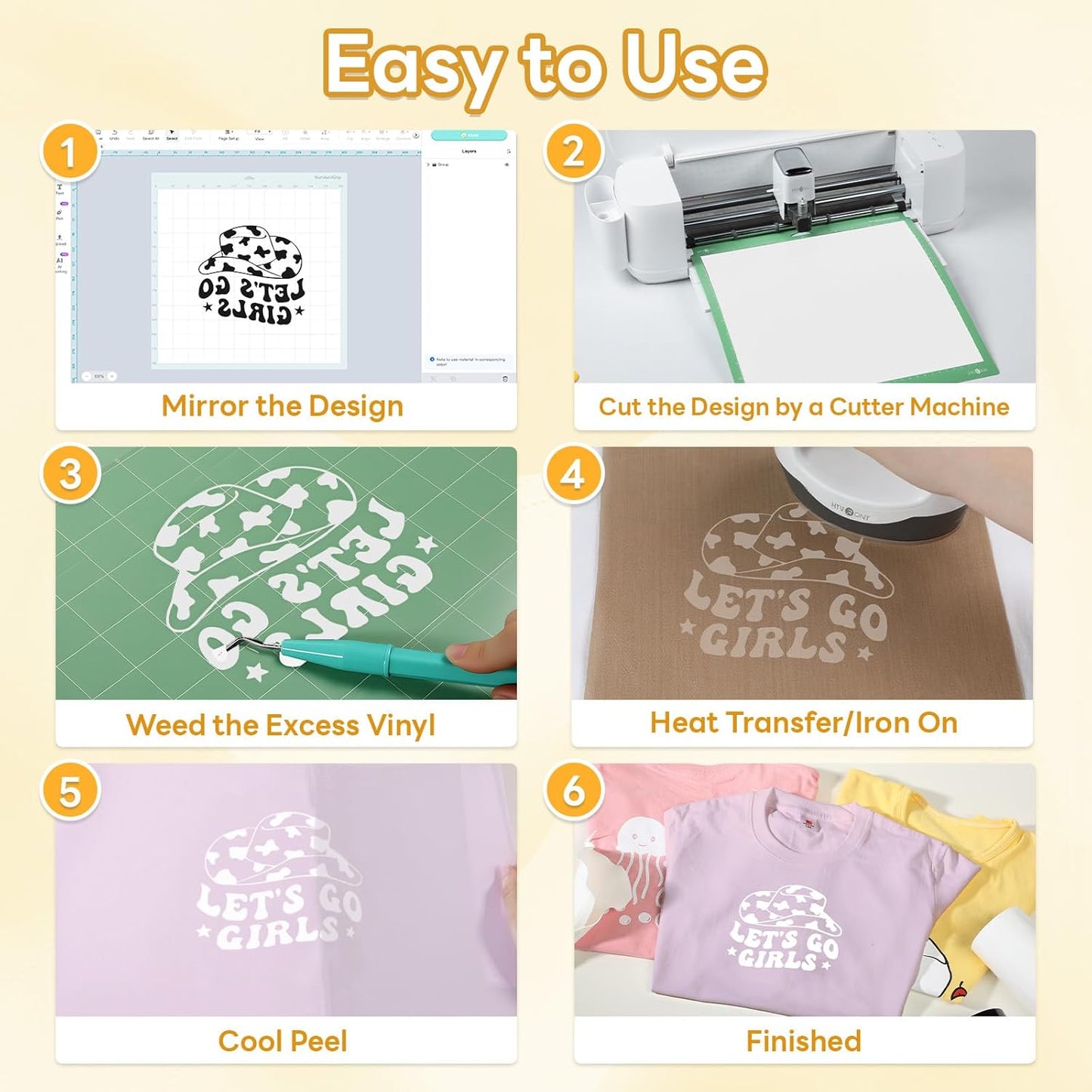 Auto Heat Press 2 & White Heat Transfer Vinyl - 12" X 45FT