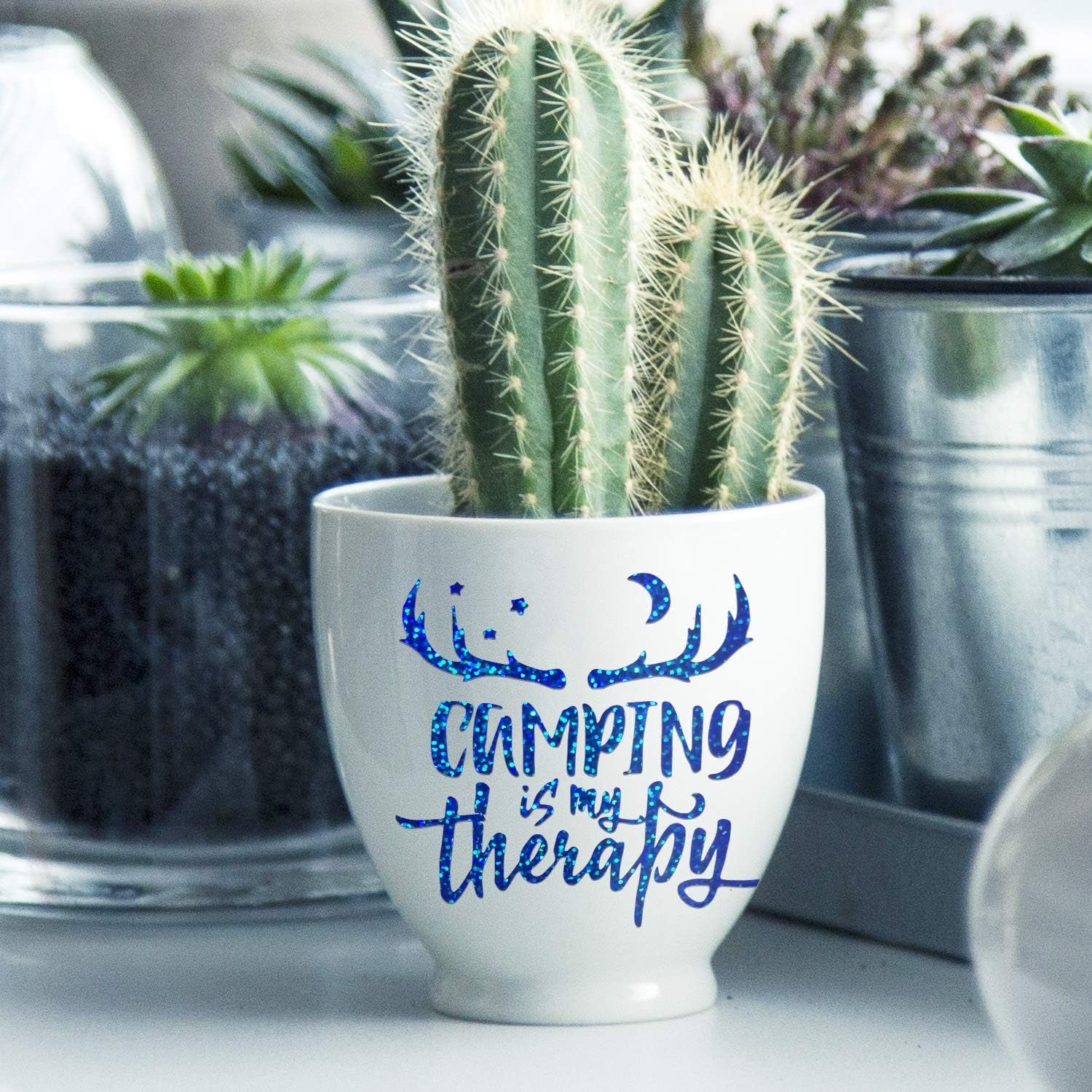 Sparkle Blue Holographic Vinyl Permanent Metallic Chrome Vinyl 1Ft X 5Ft