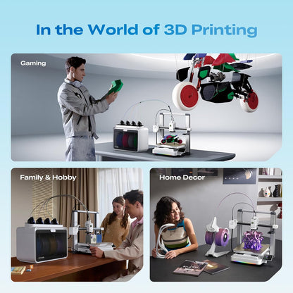 Creality SPARKX I7 Combo 3D Printer,Multi-Color 3D Printer with AI Camera, Auto Leveling, Auto Filament Feeding, Direct Drive Extruder, 260×260×255Mm Build Volume, Wifi Remote Monitoring