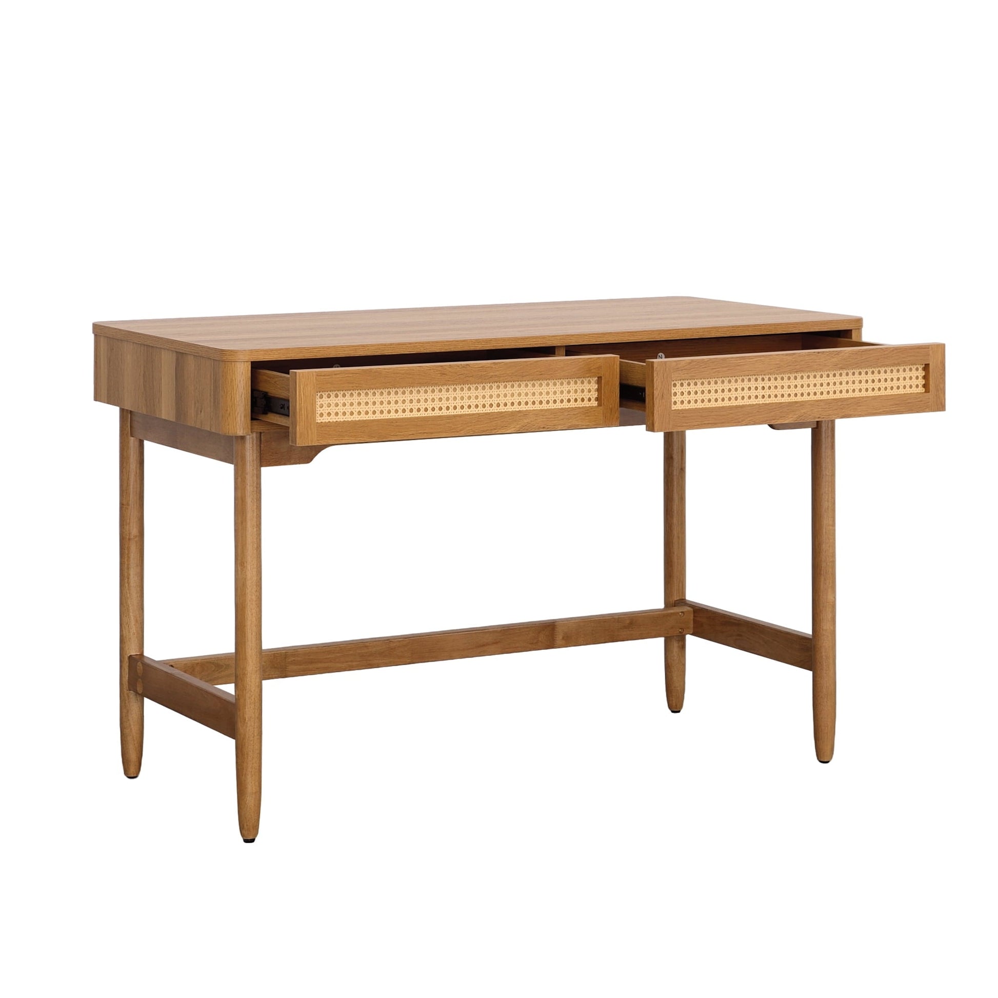 Springwood Caning Desk, Light Honey Finish