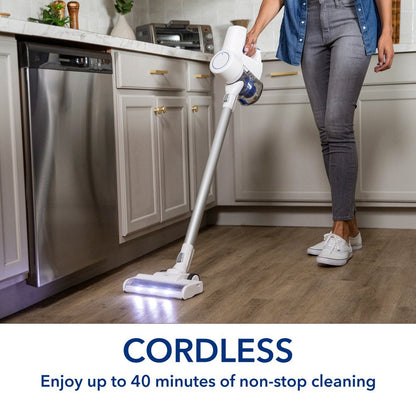 Litevak by  Cordless Stick Vacuum - 40 Minute Runtime + HEPA Filtration + LED Headlight - New